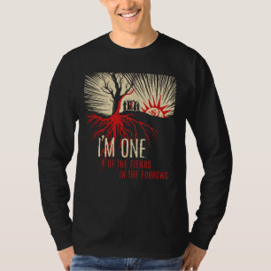 Ik ben een van de vrienden in de groeven - boom t-shirt