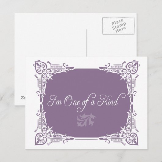 Ik ben één van een soort citaat briefkaart (Voorkant / Achterkant)