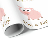 Ik ben een varken cadeaupapier (Rol Hoek)