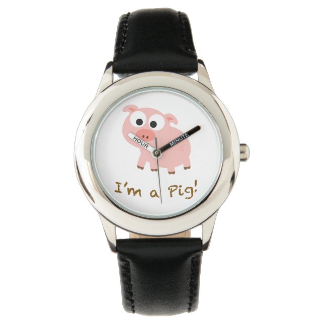 Ik ben een varken horloge (Voorkant)