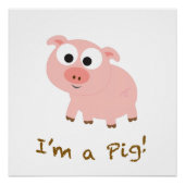Ik ben een varken poster (Voorkant)