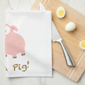 Ik ben een varken theedoek (Quarter Fold)