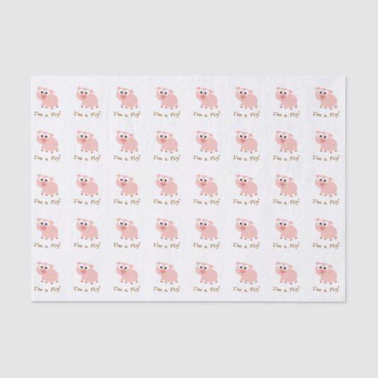 Ik ben een varken tissuepapier (Voorkant)