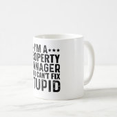 Ik ben een vastgoedbeheerder, maar ik kan niets st koffiemok (Voorkant rechts)