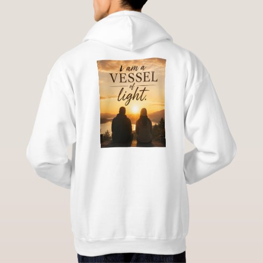 Ik ben een vat van licht hoodie (Achterkant)