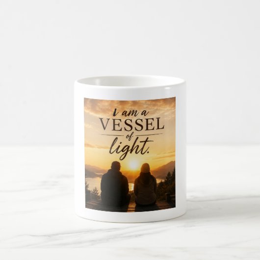 Ik Ben een Vat van Licht Koffiemok (Center)