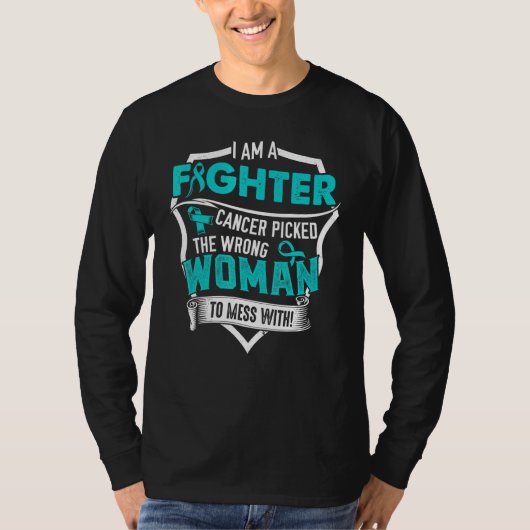 Ik ben een vechter Interstitiële Cystitis Awarenes T-shirt (Voorkant)