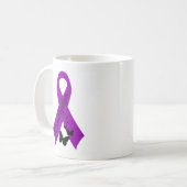 Ik ben een vechtere Fibromyalgia Cup Koffiemok (Voorkant links)