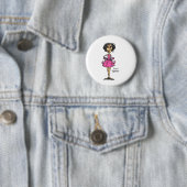 Ik ben een vechtster. ronde button 5,7 cm (In situ)