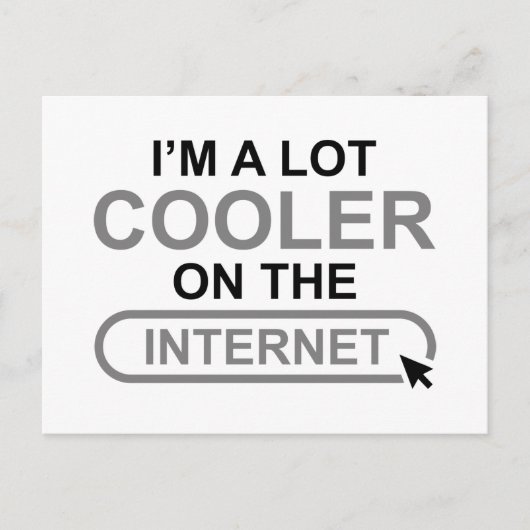 Ik ben een veel koeler op Internet Briefkaart (Voorkant)