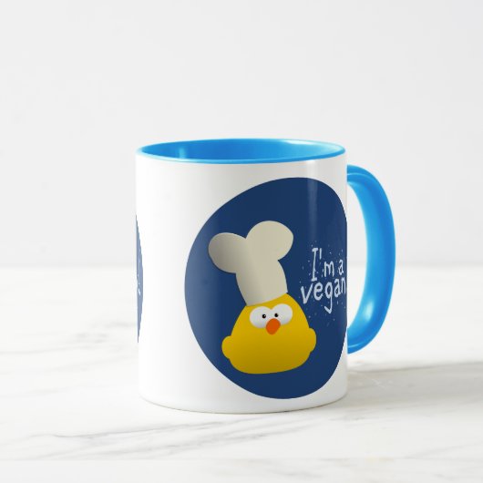 ik ben een vegaan mok (Voorkant rechts)
