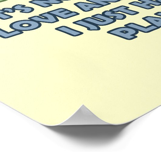 Ik ben een vegetariër poster (Hoek)