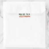 Ik ben een vegetariër. ronde sticker (Tas)