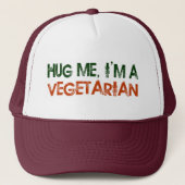 Ik ben een vegetariër. trucker pet (Voorkant)