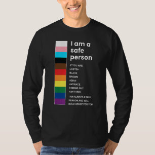 Ik ben een veilig persoon LGBT Gay Pride T-shirt