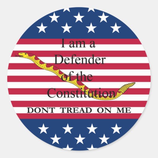 Ik-ben-een-verdediger sticker (Voorkant)