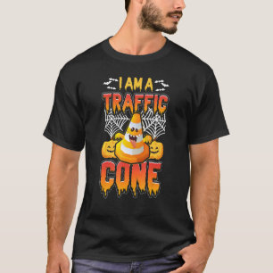 Ik ben een verkeers Oranje, lui, rustig kostume Ha T-shirt