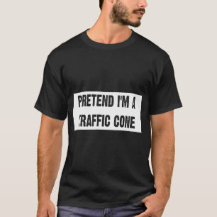 Ik ben een verkeerskone Lazy Halloween Costume T-shirt