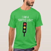 Ik ben een verkeerslicht grappige groene verkeersl t-shirt (Voorkant)
