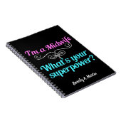 Ik ben een verloskundige, wat is je Superpower Cut Notitieboek (Rechterzijde)