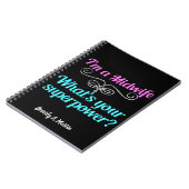 Ik ben een verloskundige, wat is je Superpower Cut Notitieboek (Linkerzijde)