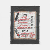 Ik ben een vermoeide verpleegster fleece deken (Voorkant)