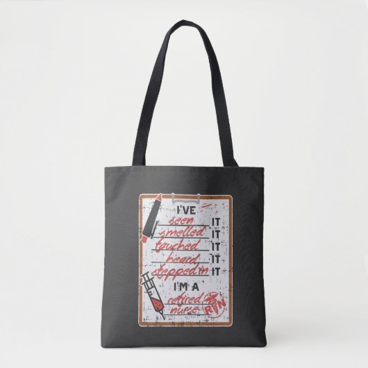 Ik ben een vermoeide verpleegster tote bag (Voorkant)