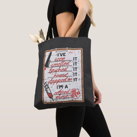 Ik ben een vermoeide verpleegster tote bag (Dichtbij)