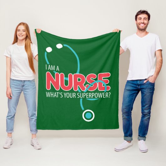 Ik ben een verpleegkundige fleece deken (In situ)