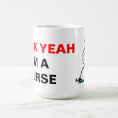 Ik ben een verpleegster koffiemok (Center)