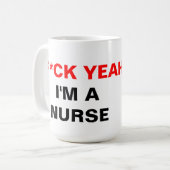 Ik ben een verpleegster koffiemok (Voorkant links)