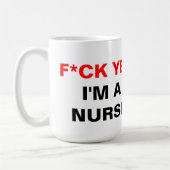 Ik ben een verpleegster koffiemok (Links)