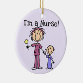 Ik ben een verpleegster-T-shirts en cadeautjes Keramisch Ornament (Rechts)