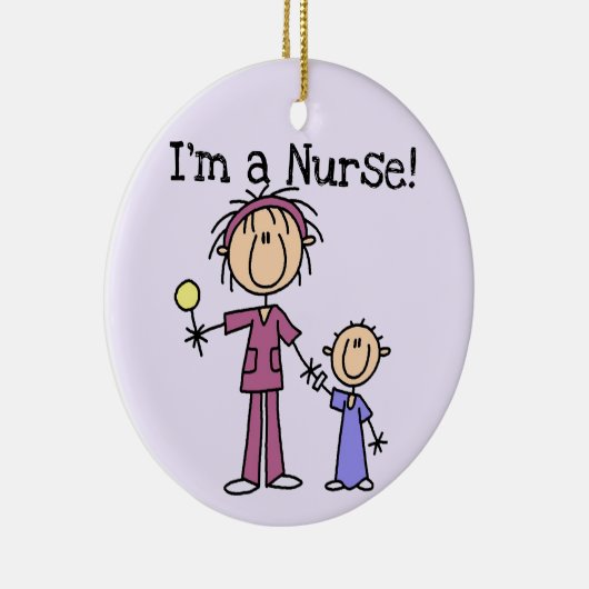 Ik ben een verpleegster-T-shirts en cadeautjes Keramisch Ornament (Rechts)