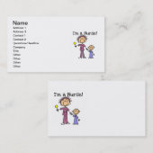 Ik ben een verpleegster T-shirts en geschenken Visitekaartje (Voorkant / Achterkant)