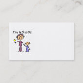 Ik ben een verpleegster T-shirts en geschenken Visitekaartje (Achterkant)