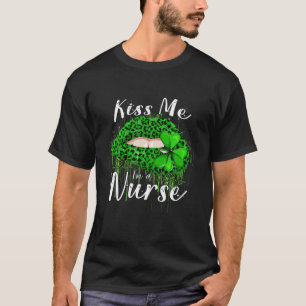 Ik ben een verpleegster van St Patrick's Day Green T-shirt