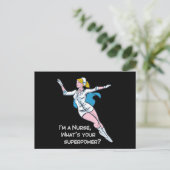 Ik ben een verpleegster wat je superkracht is briefkaart (Staand voorkant)