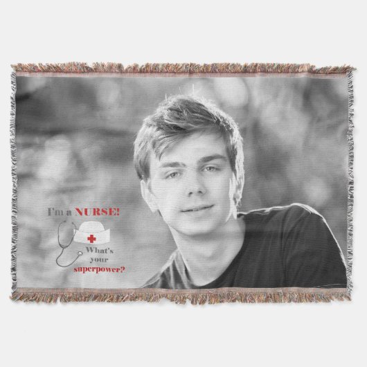 Ik ben een verpleegster, wat je supermacht is deken (Voorkant)