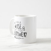 Ik ben een verpleegster wat je Superpower Koffee-M Koffiemok (Voorkant links)