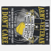 IK BEN EEN VET FLEECE DEKEN (Voorkant (Horizontaal))