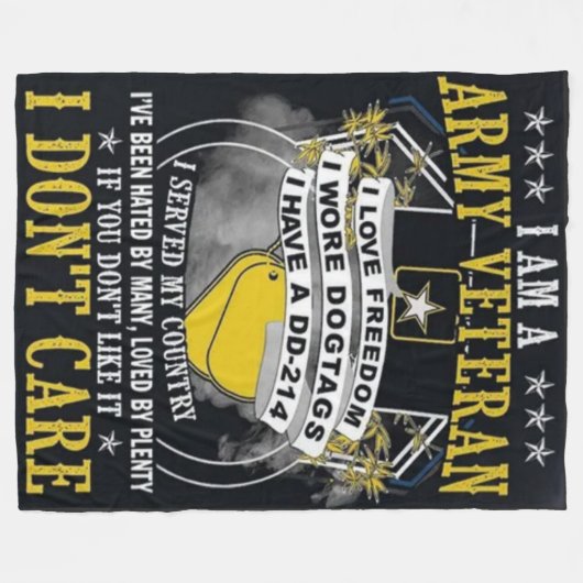 IK BEN EEN VET FLEECE DEKEN (Voorkant (Horizontaal))