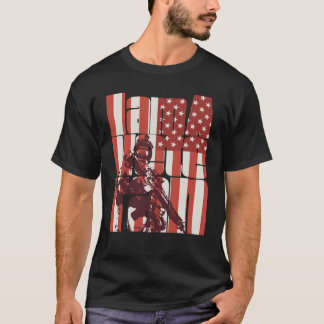 Ik ben een Veteraan-Amerikaans militair soldaat 14 T-shirt