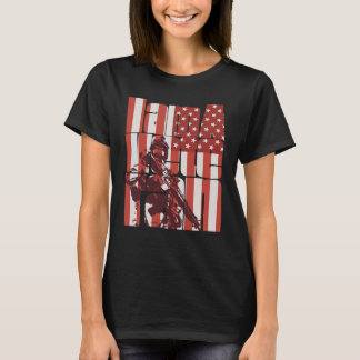 Ik ben een Veteraan-Amerikaans militair soldaat 14 T-shirt