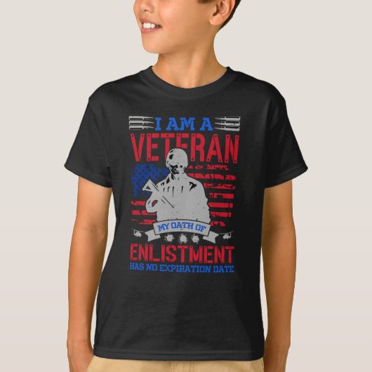 Ik ben een veteraan - de perfecte Amerikaanse Hero T-shirt (Voorkant)