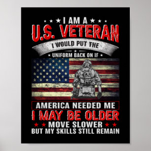 Ik ben een veteraan-eenvormig in Amerika als dat n Poster