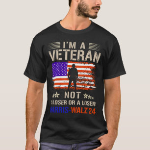 Ik ben een veteraan, geen sukkel of verliezer anti t-shirt