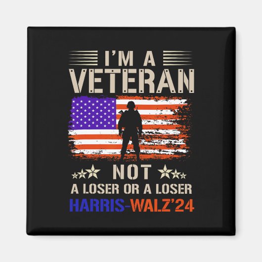 Ik ben een veteraan, geen sukkel of verliezer tege magneet (Voorkant)