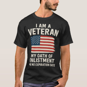 Ik Ben Een Veteraan Mijn Eed Verloopt Nooit T-Shir T-shirt