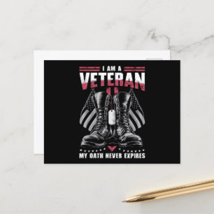 Ik ben een veteraan... mijn oath is nooit een vete briefkaart